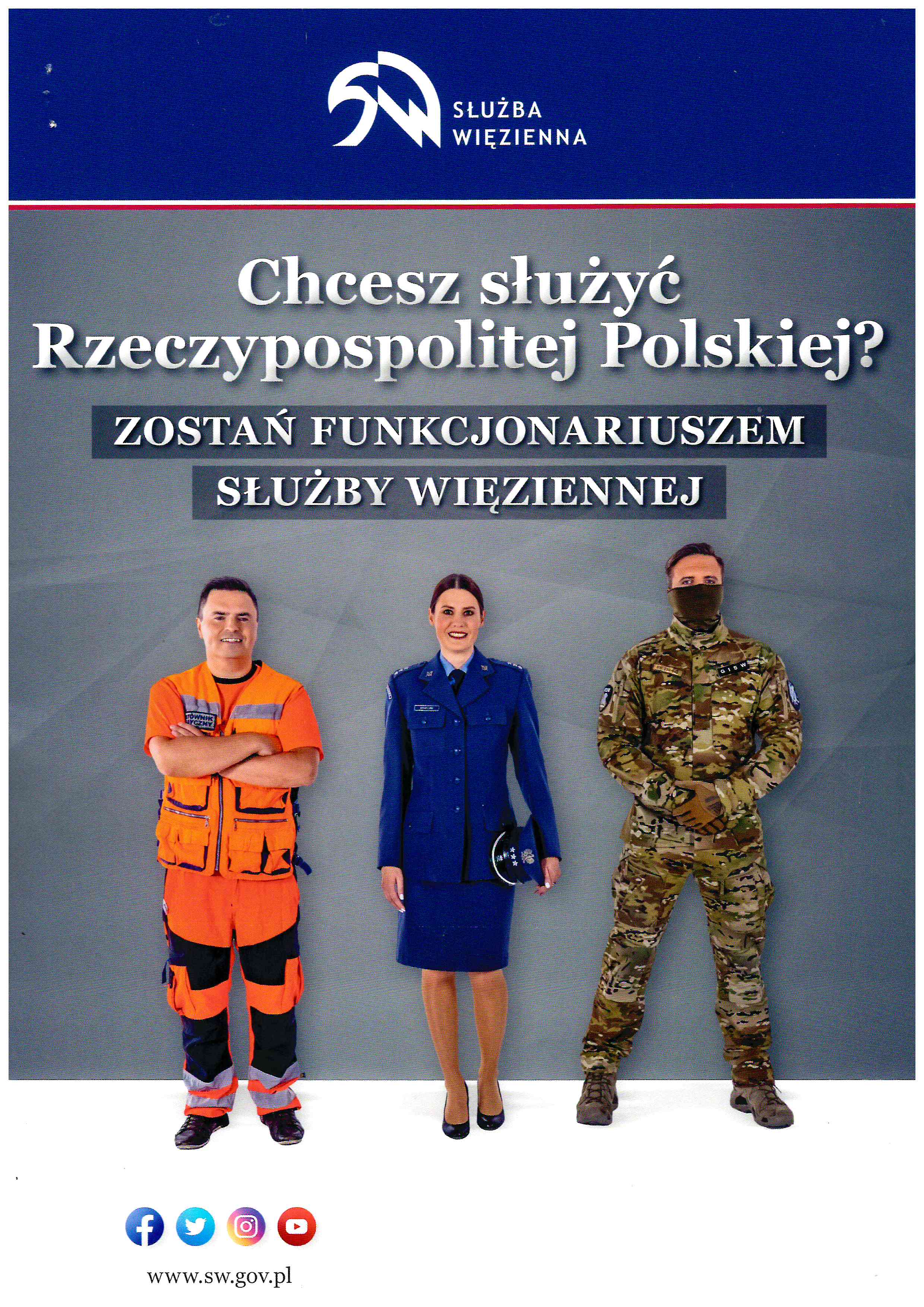 Służba Więzienna - Plakat rekrutacja